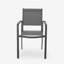 Chaise d'extérieur moderne en alliage d'aluminium, siège en filet, ensemble de deux