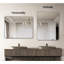 24 po x 36 po, miroir mural rectangulaire, salle de bain, cadre argenté, rouille de haute qualité, manuel d'installation en métal, crochets renforcés pour la salle de bain, conception incassable-1867658663