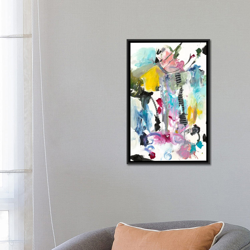 « symphony i », reproduction d’art sur toile, H 26 po x l 18 po x P 1,5 po, Toile encadrée noire, Pas de tapis
