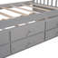 Lit de jour avec couchette et tiroirs, taille simple-530559454