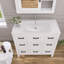 36 po X P 18 po P x 34 po Meuble-lavabo autoportant simple H blanc avec plateau en marbre de culture blanc
