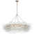 Burnished Silver Leaf/Clear Swirled Glass