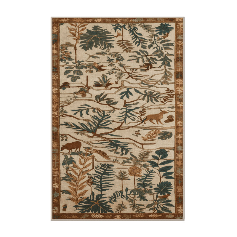 Tapis brun lavable à la machine, Tapis de couloir 2 pi x 5 pi