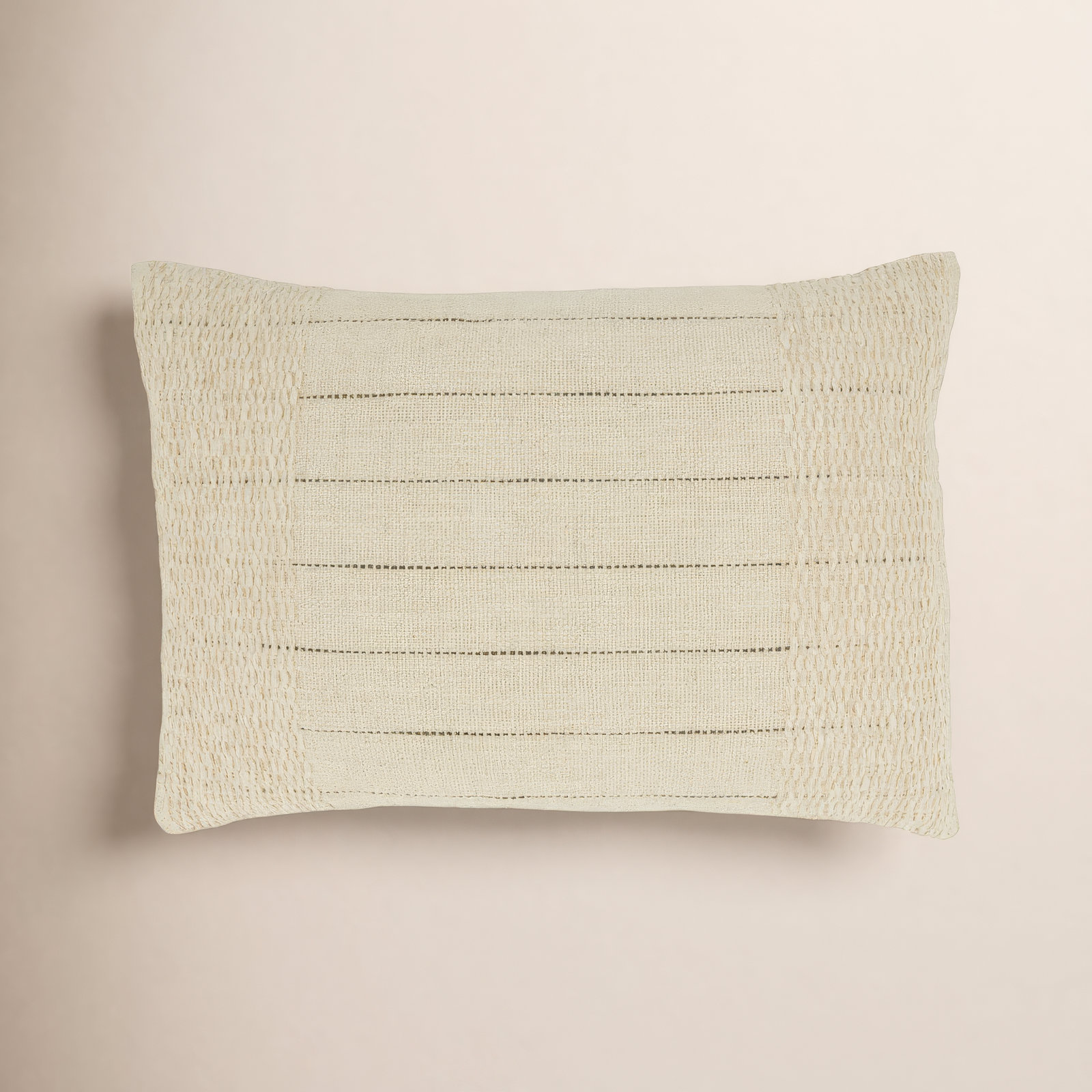 Dorothea Collection Striped Cotton Throw Pillow, Down Blend