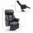Meryle Faux Leather Swivel Recliner-779418830