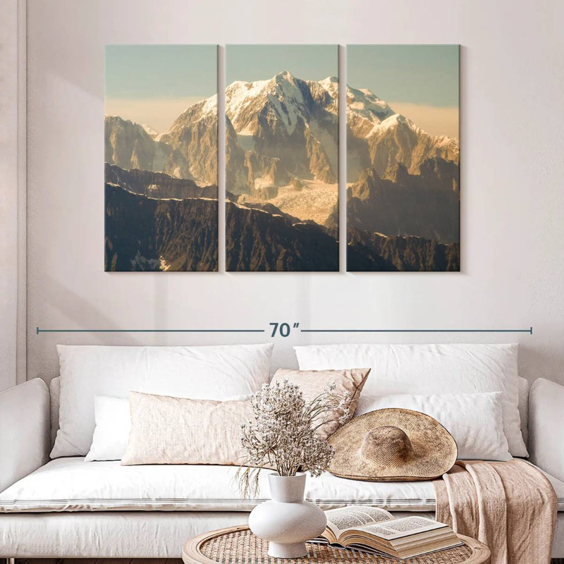 Alvord Snow Mountain Denali, 32" H x 50" W