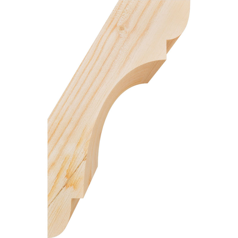 Attelle de genou olympique, Sapin de Douglas, Attelle lisse, H 10 po x l 5,5 po x P 6 po
