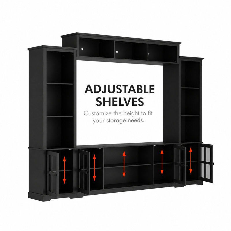 Meuble audio-vidéo Ariat, Noir