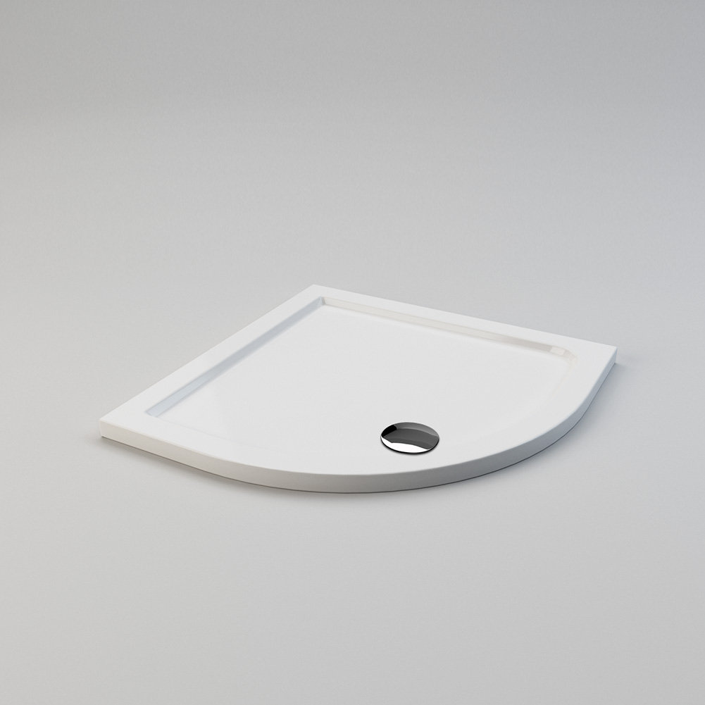 Tavistock Stone Standard Shower Tray - White