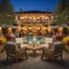 Luxe Outdoor 5 - Piece Teak Conversation Set-568616653
