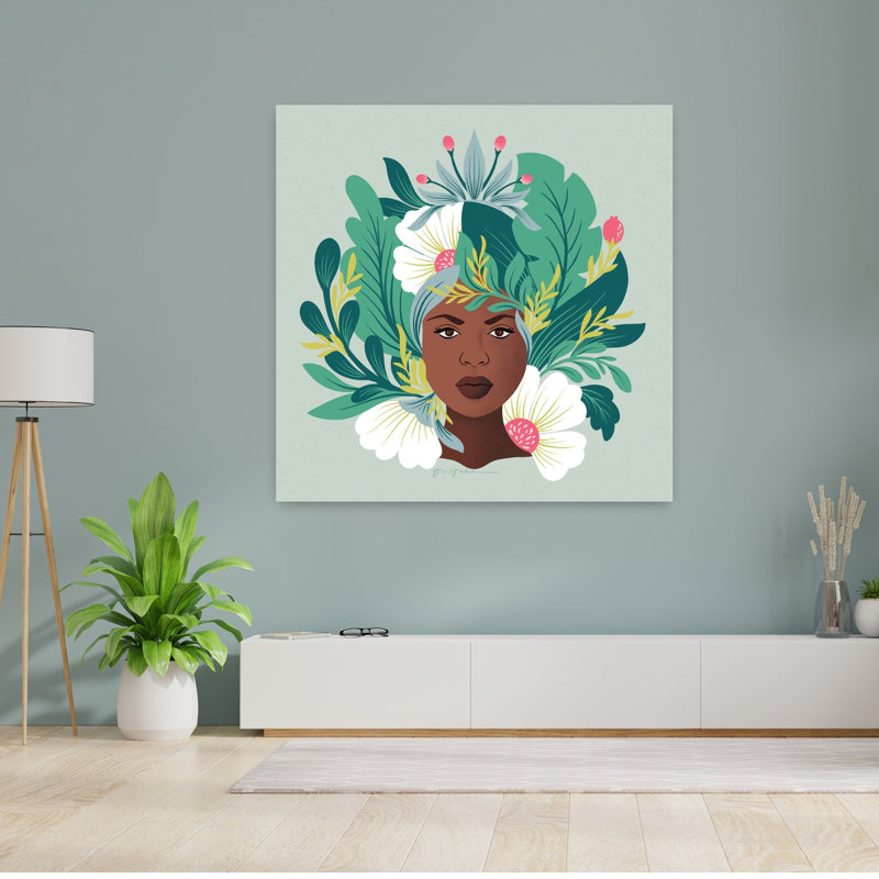 Lush Life VII, plante abstraite, art tropical, H 48 po x l 48 po
