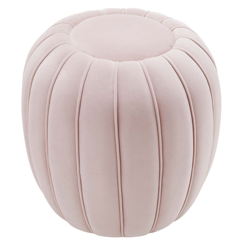 Repose-pieds Modway Celebrate, Velours rose