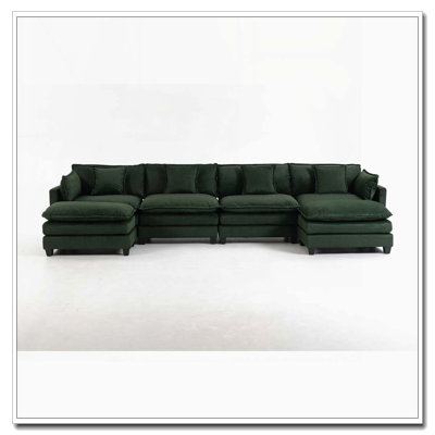 Modern Sofa with Waist Pillows