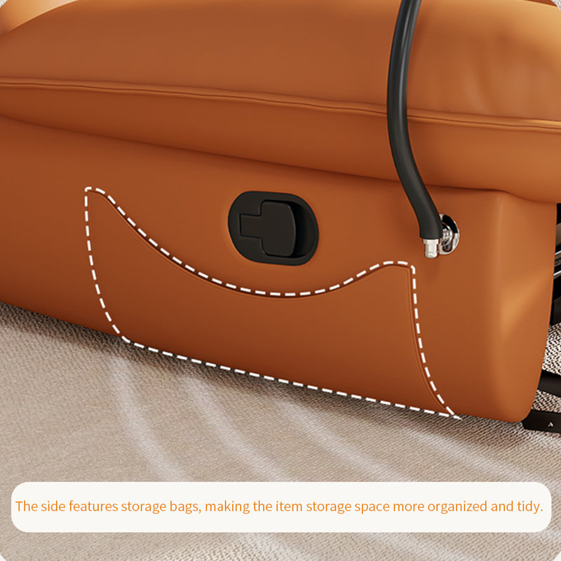Fauteuil inclinable rotatif ergonomique, Orange