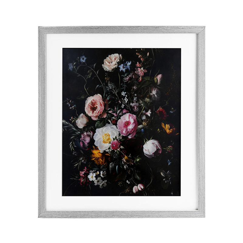 «Alternative Romance Bouquet», impression par Creative Studio, Cadre de ferme gris, H 16 po x l 13 po