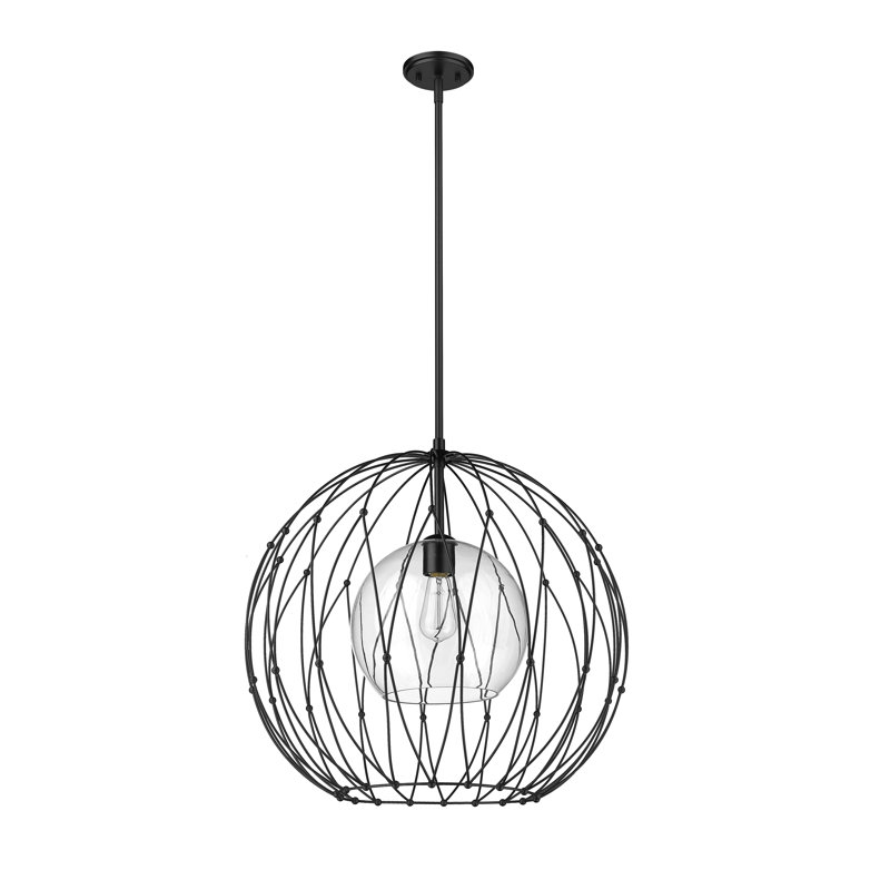 Aafrin 1 - Light Kitchen Island Pendant, 104.75" H x 24" W x 24" D