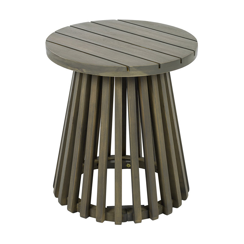 Outdoor Acacia Wood Patio Side Table(Only Including Table)