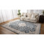 Tapis floral lavable antidérapant à motif floral-1871518324