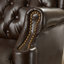 Fauteuil de bureau ergonomique à haut dossier et capitonné LeatherSoft-15331029