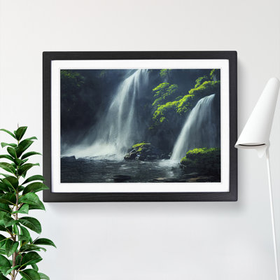 Glowing Waterfall - Single Picture Frame Print