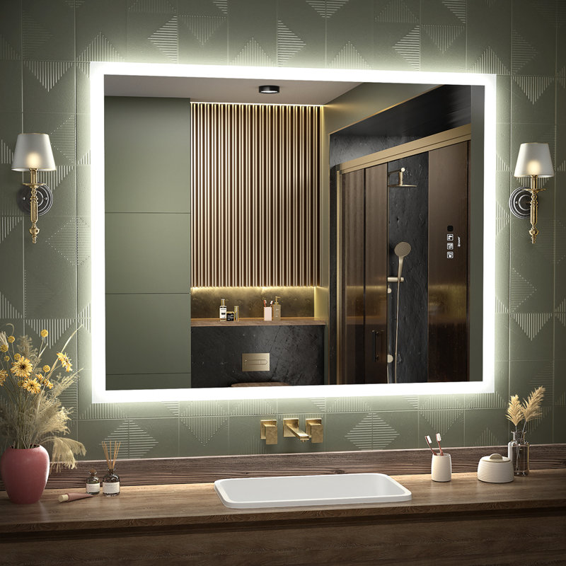 Beierlein Flat Wall Mirror, 100cm x 80cm