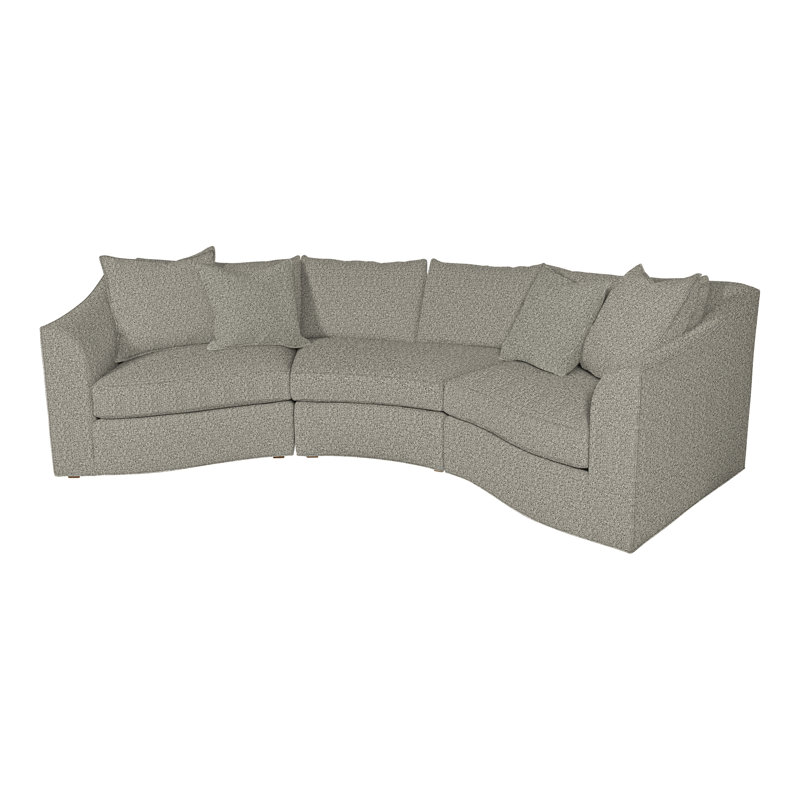 Canapé modulaire 3 pièces Vanguard, Graphite Tuck, La Havane