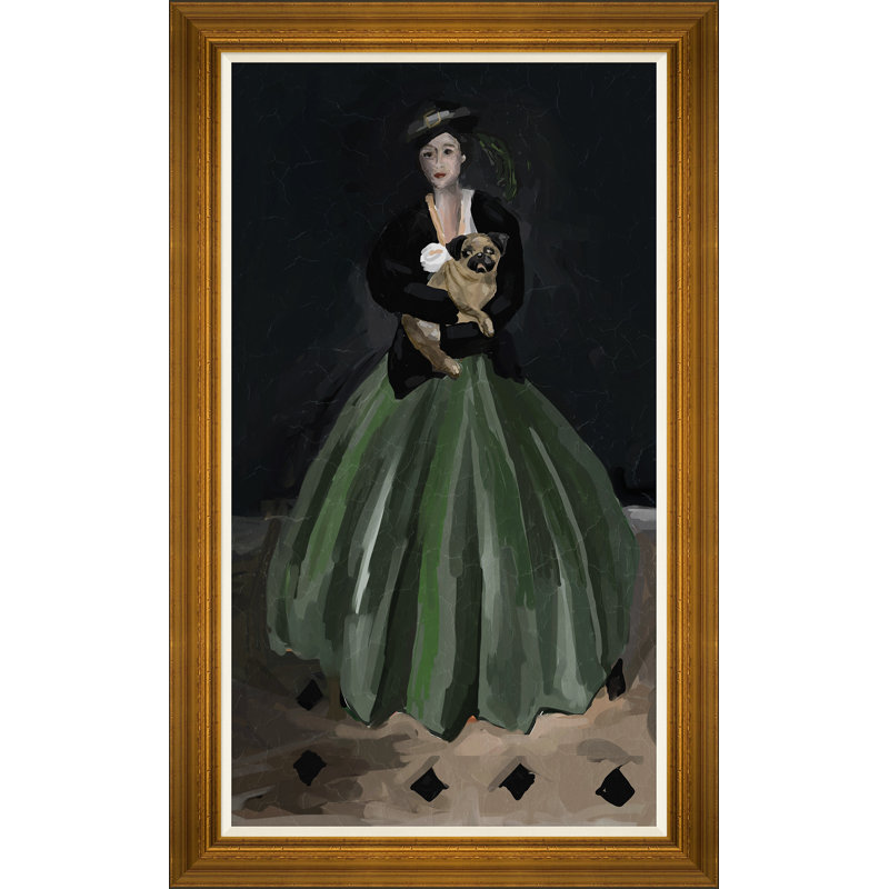 Kate par Dana Gibson - peinture sur toile encadrée