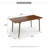 63 Inches Rectangular Solid Wood Dining Table-1709636287