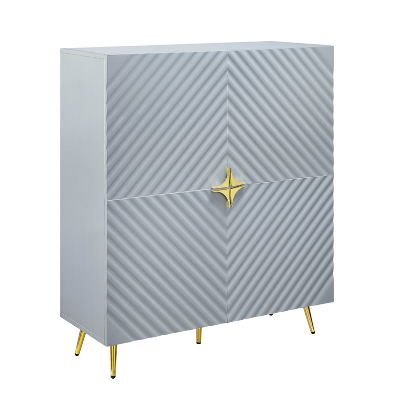 Armoire d'appoint Gaines AC01032, Gris