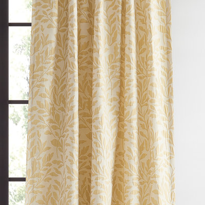 Martha Stewart Vineyard Gold Curtain Panel Pair