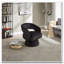 Fauteuil demi-tonneau pivotant à 360 degrés-455537528