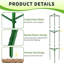 Système polyvalent de soutien des plantes, Lansing modulaire de 16 à 192 po de hauteur, bricolage de toute forme, pour les plantes en pot-845991570