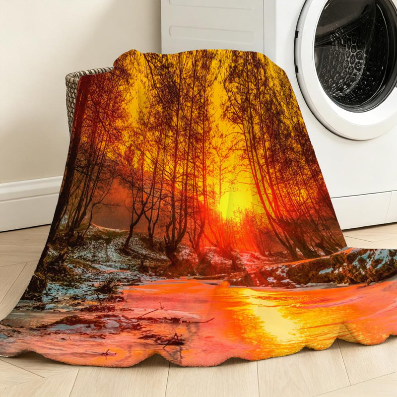 Jeté en molleton rouge ultra doux, Throw 50" x 60"