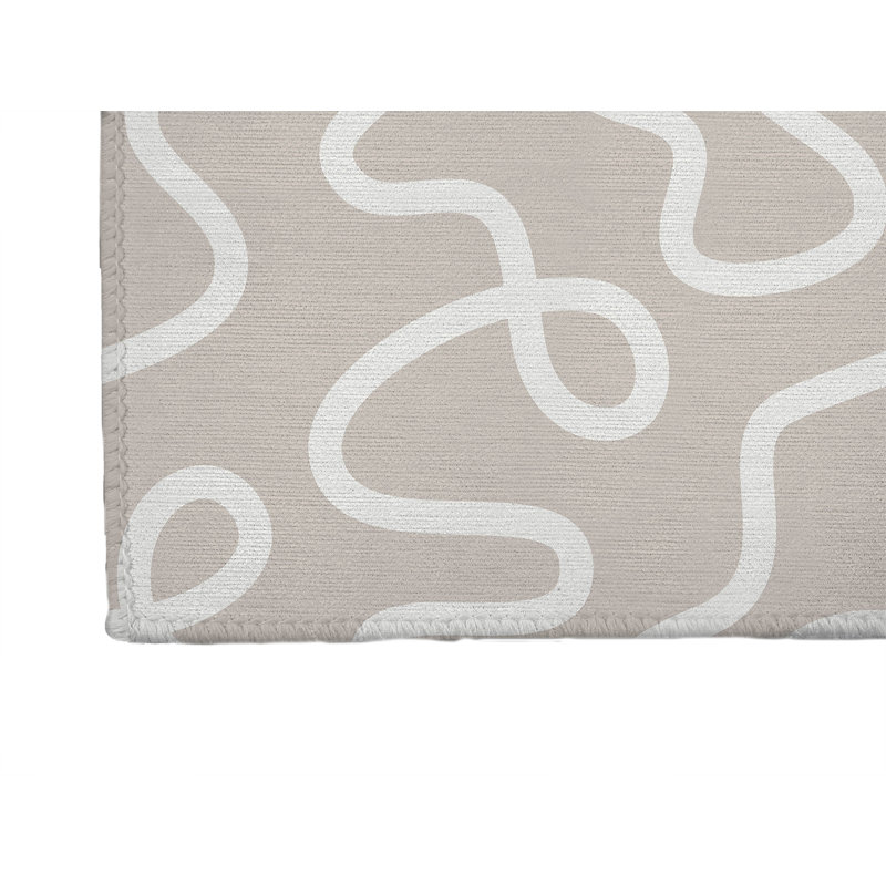 Tapis de jeu pour enfants Squig, Rectangle 48 po x 72 po, Taupe