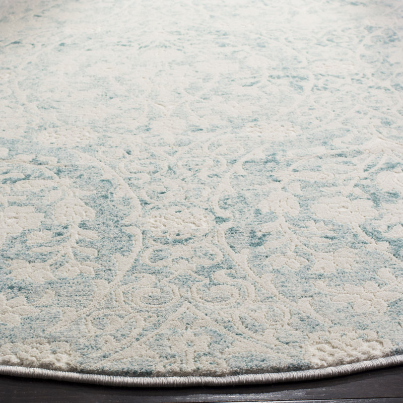 Alpine Performance Abstract Rug, Round 6'7"