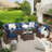Bhairavi 6 - Person Modular Patio Conversation Set with Cushions-993953749