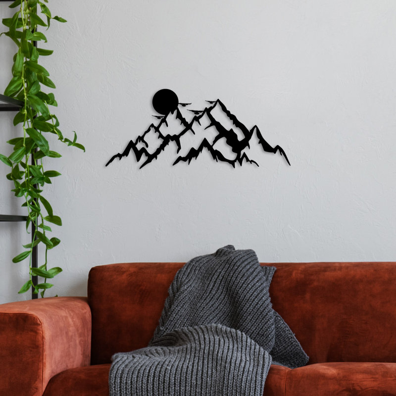 Decorative Metal Wall Accessory, Noir, noir, noir, noir