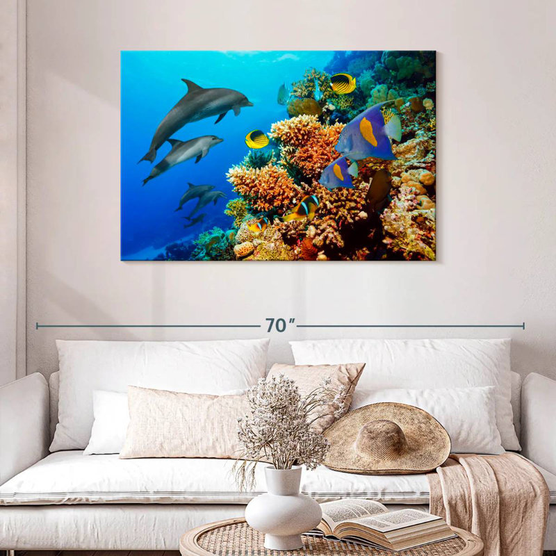 Reef Sea Life, 30" H x 45" W