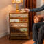 Buffet décoratif rétro en bois massif