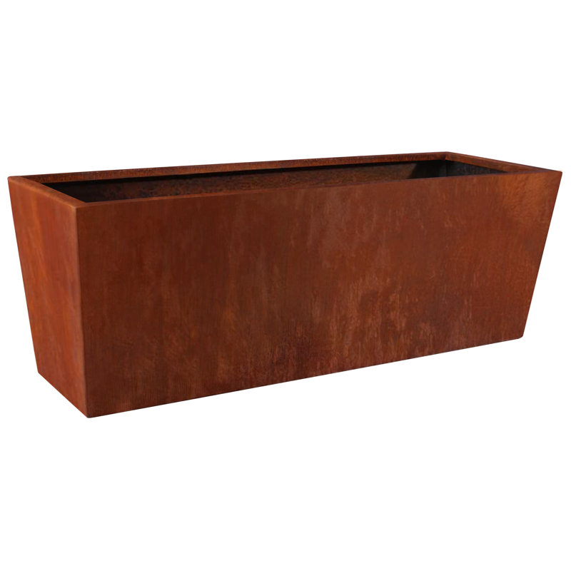 Metal Planter Box, 9" H x 25.5" W x 9" D