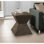 Accent Table, 25"H, Indoor Or Outdoor, Side Table, End, Nightstand, Bedroom, Living Room, Grey, Contemporary, Modern