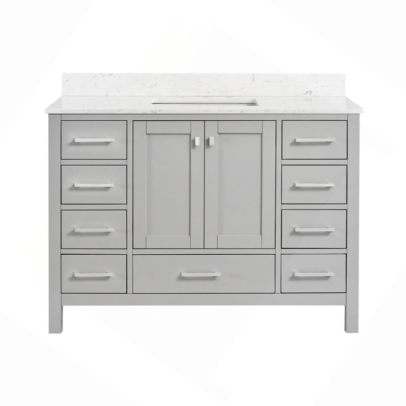 Meuble-lavabo autoportant 48 po avec comptoir 48 po