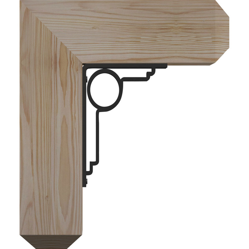 Support triple Ironcrest Maria 4 po Maria, H 23 po x P 20 po, Sapin de Douglas l 3 1/2 po x T 4 po (lisse)