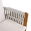 Ensemble de salle à manger de patio moderne en bois d'acacia 9 pièces Cullors-125372974