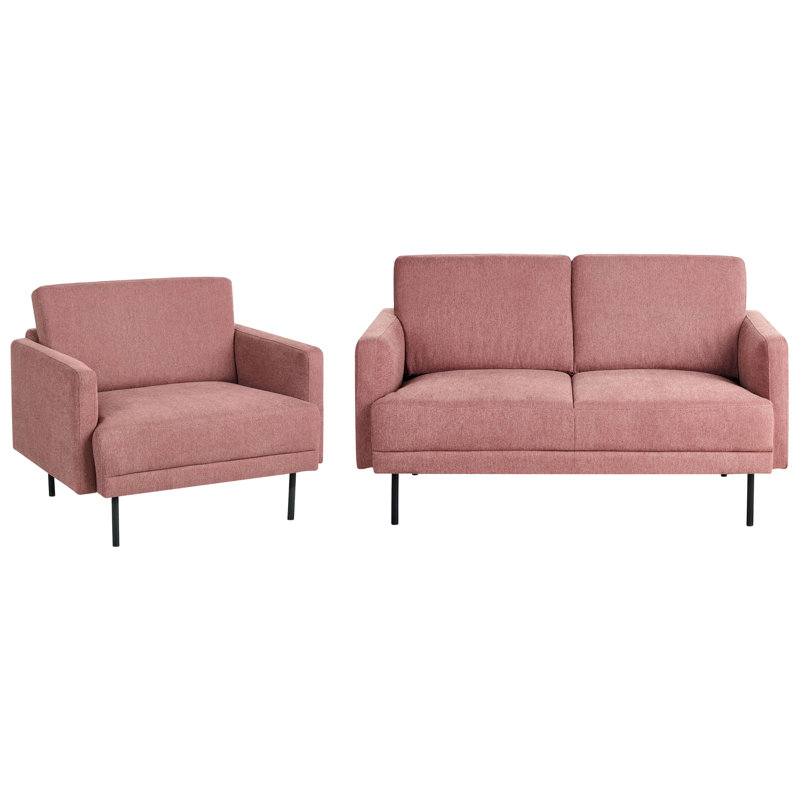 Sulman 2 - Piece Living Room Set, Pink