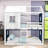 Frame House Bed With Tent And Ladder-477862982-477862983