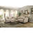 Industrial Style Angled Support 1Pc Cocktail Table With Bottom Shelf Marble Top Creamy Wooden Living Room Furniture Coffee Table