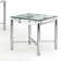 Delara Glass Top End Table