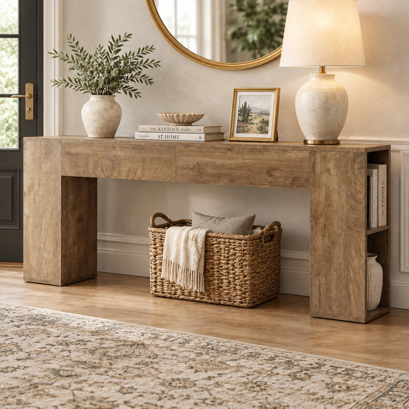 Console 78,7 pouces, Brun