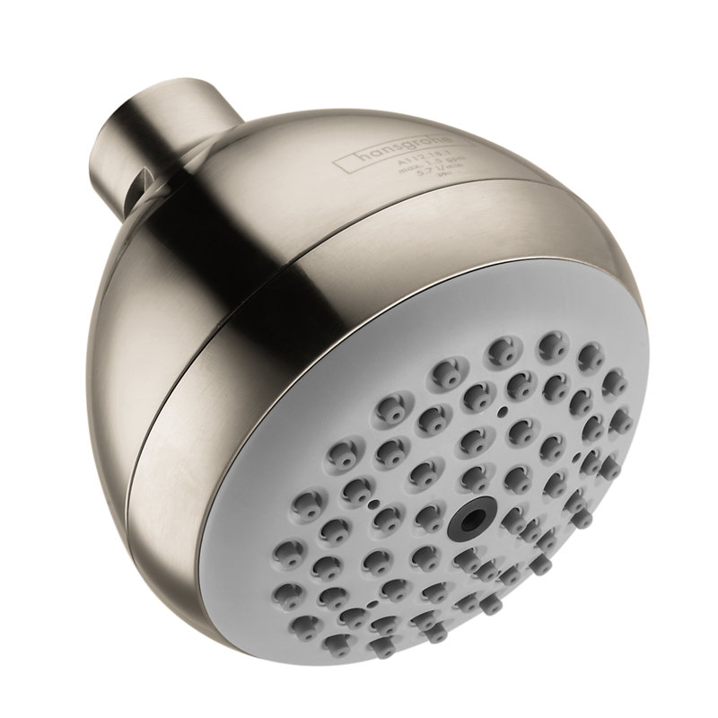 Croma E 75 Green Full/Standard Low Flow Shower Head, Brushed Nickel